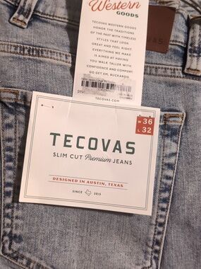 Tecovas Slim Jeans- 36X32